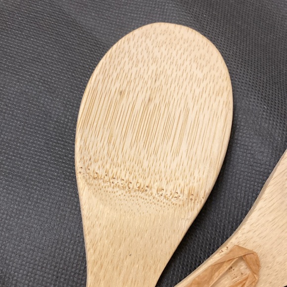 ๐ NWOT - 2 Piece Bamboo Wooden Spoon and Spork Utensil Set ๐ - Picture 5 of 7